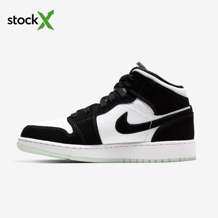 Nike Air Jordan 1 Mid SE GS Panda BQ6931 103 Baskets Hommes Femmes Cdiscount Sport