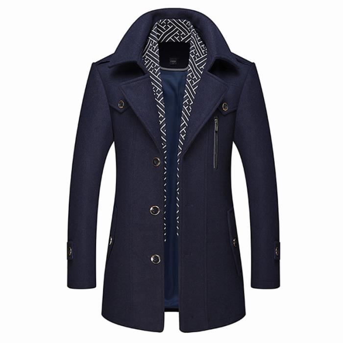 Manteau en laine homme XS Marine Cdiscount Pr t Porter