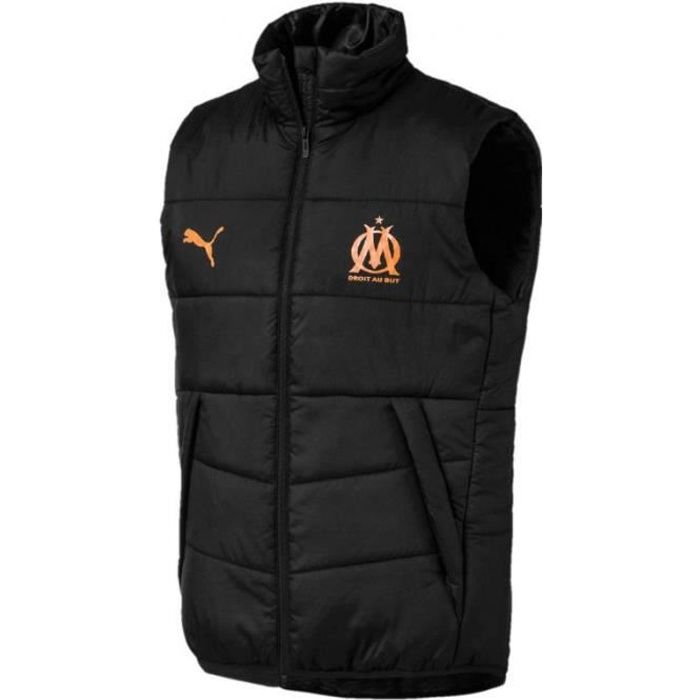 Doudoune sans manches - PUMA - Olympique de Marseille - Noir