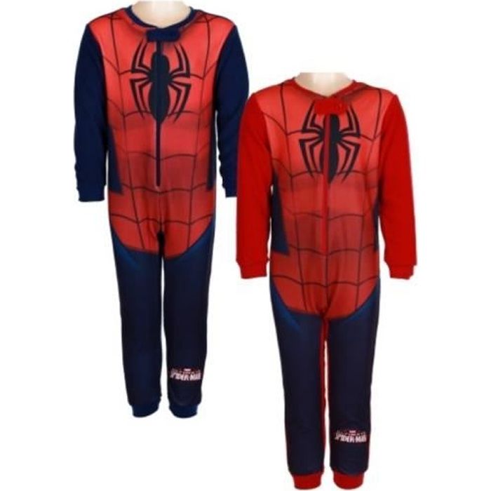 Pyjama combinaison Spiderman vendu à l'unité Bleu - Cdiscount Prêt-à-Porter