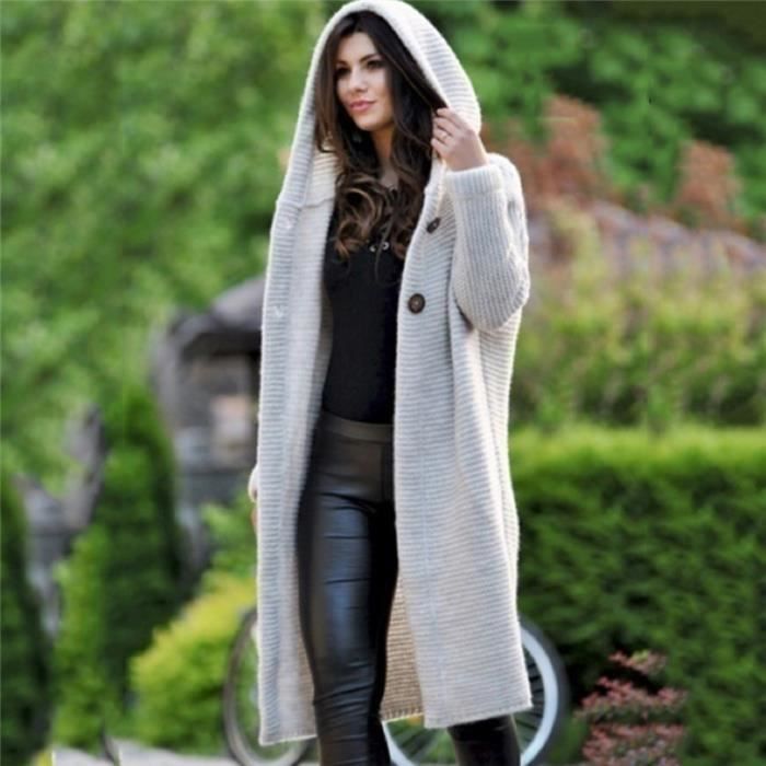 Gilet cardigan 2020 printemps automne hiver femmes solide Long
