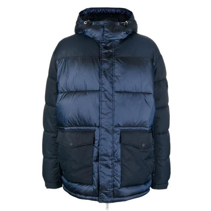 Doudoune Armani Exchange CABAN Homme 6LZK34-ZNWHZ-85BS Bleu  Capuche détachable Col haut