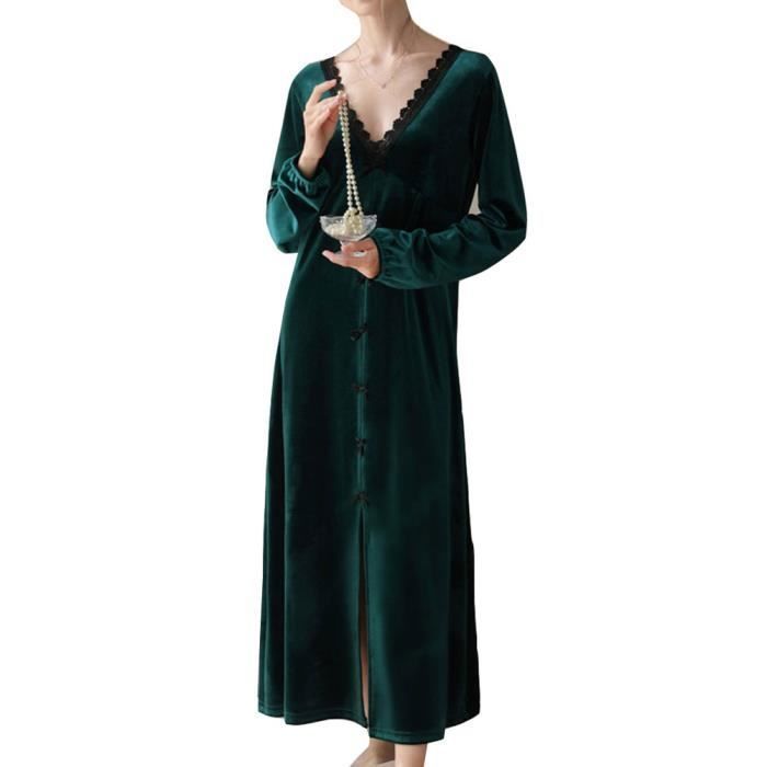 Robe de chambre velours femme new arrivals