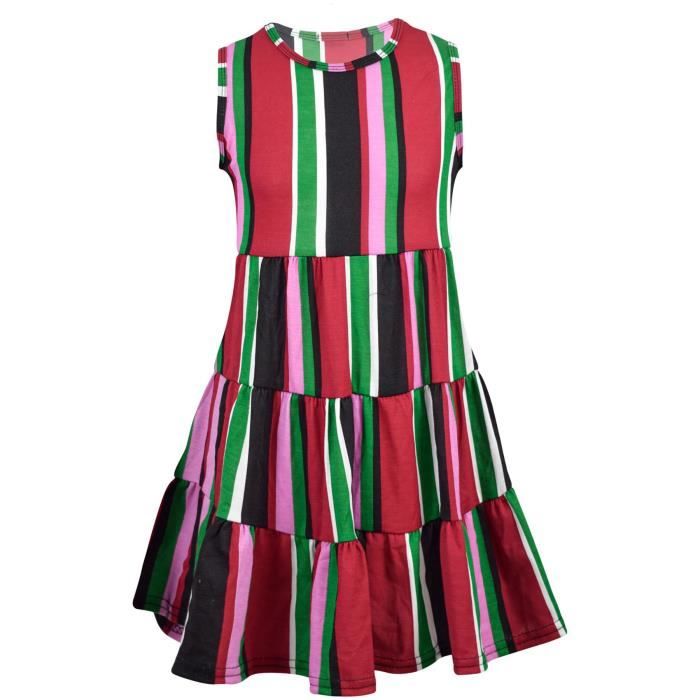 Robe de princesse imprimée léopard à manches volantes pour tout-petits