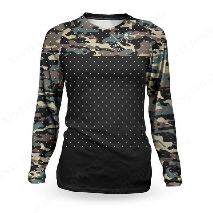 Maillot de cyclisme,Maillot de Motocross à manches courtes, vêtement de