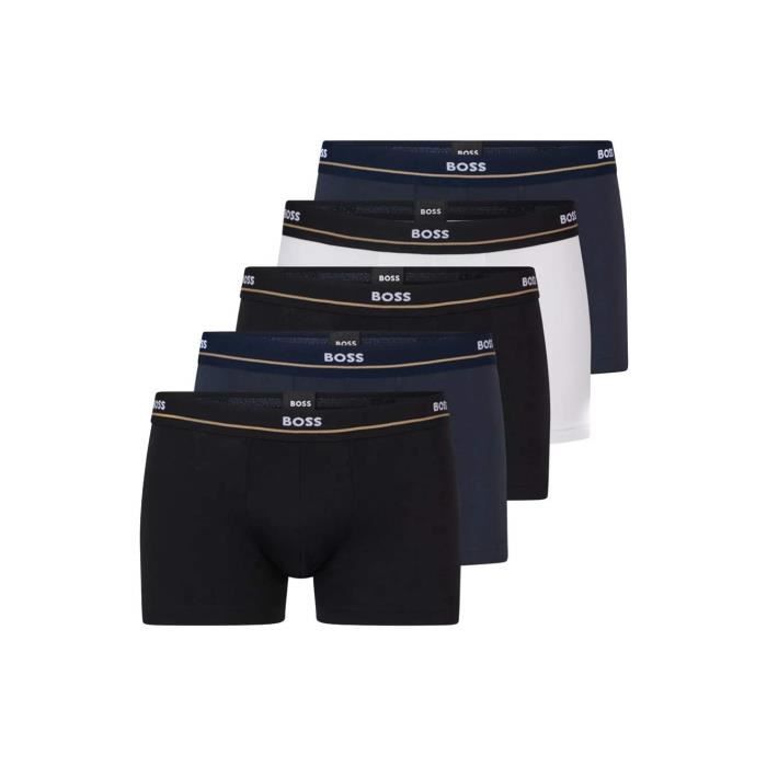 Boxer Boss Homme Boss trunk X5 essential Boss Multicolor Coton Vetement Boss Multicolore Cdiscount Pret a Porter