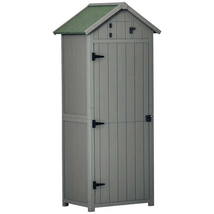 Outsunny Armoire abri de Jardin Remise pour Outils 3 étagères 2 Portes