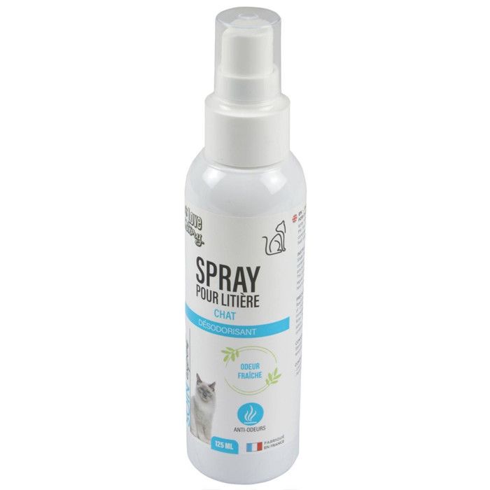 Spray pour Litière Huiles Essentielles 125ml Blanc