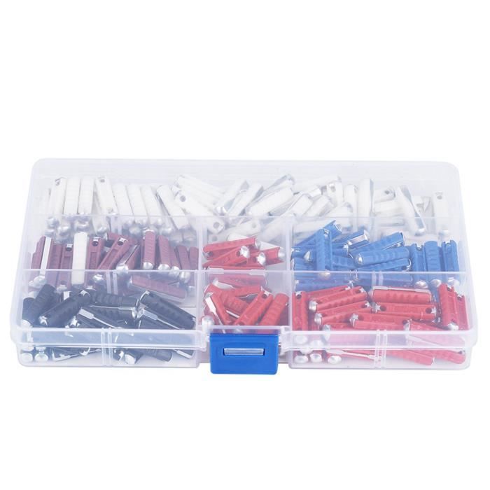 200 Fusibles Torpille Auto - Kit 5A, 8A, 10A, 16A, 25A | Pour Voitures Anciennes