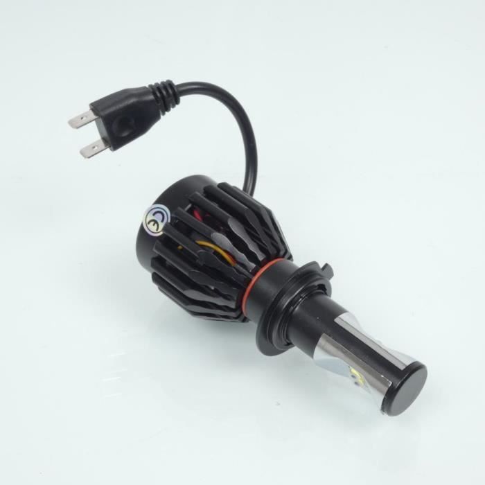 Kit conversion ampoule LED H7 ventilée 12V 40W RMS pour moto auto Neuf -  Cdiscount Auto