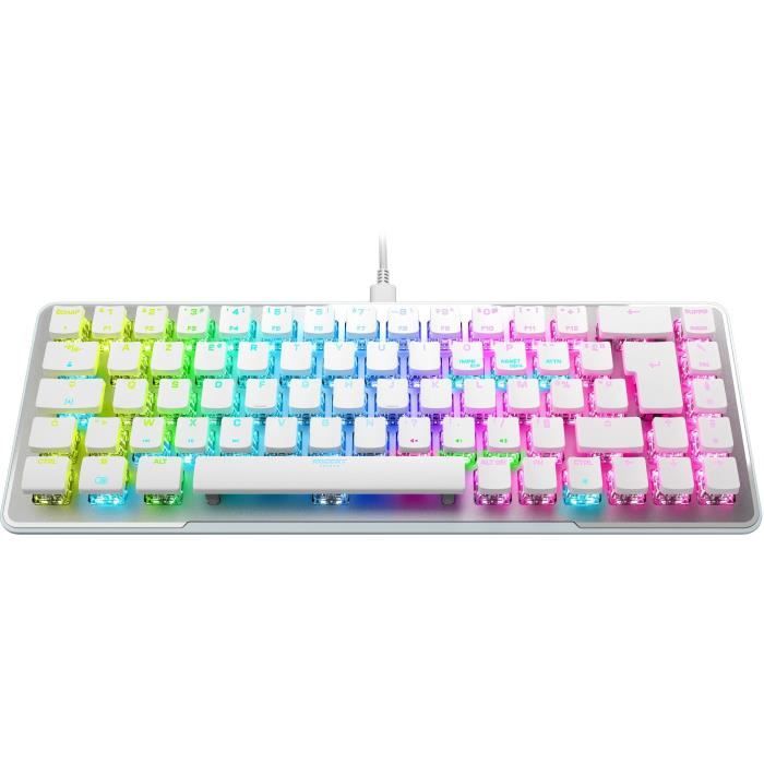 Clavier filaire - Optique et mécanique - ROCCAT - Vulcan II Max - AZERTY - Rétro-éclairage - Blanc