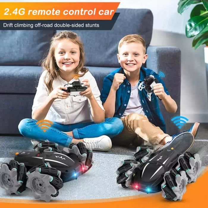 4 Pneus Durs Pour Voiture RC Drift 1/10 - Compatible Tamiya TT02, Caoutchouc Noir, Hexagone 12mm