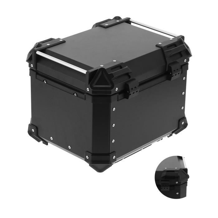 Top Case Pour Moto Avec Base Amovible Et Doublure 28L Grande Capacité