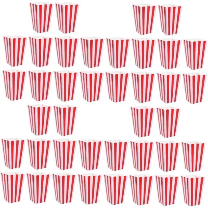 Accessoire Movie Night 12 Boîtes à Popcorn Miniatures Pour Soirée Cinéma | Décoration Fête Thème Film | Anniversaire, Hollywood Pot Pop Corn