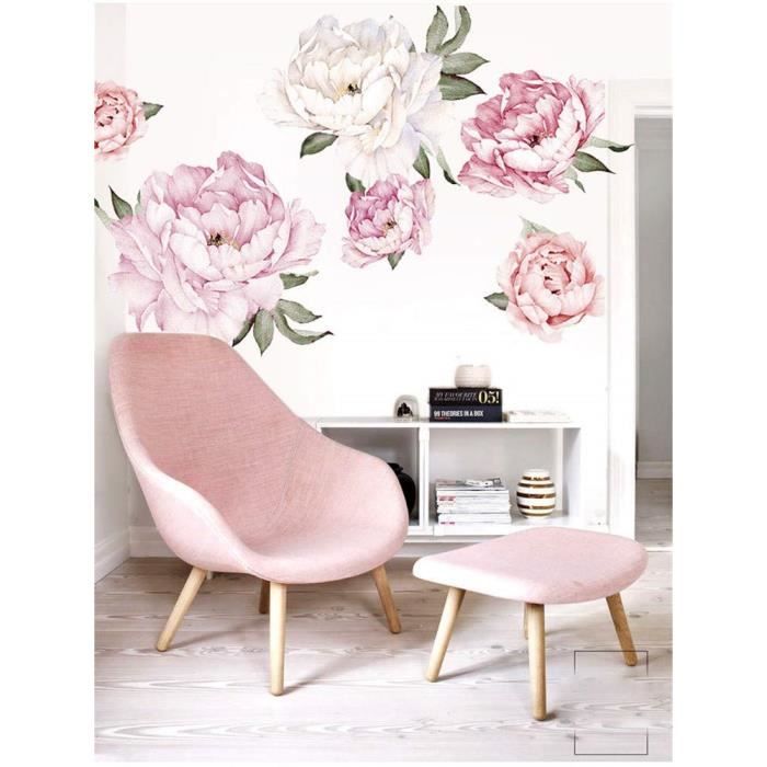 60 90 Pivoine Fleurs Sticker Mural Pour Chambre A Coucher Moderne Nordique Decoration De La Maison Aquarelle Fleur Achat Vente Chambre Complete 60 90 Pivoine Fleurs Sticker Soldes Sur Cdiscount Des Le 20 Janvier Cdiscount