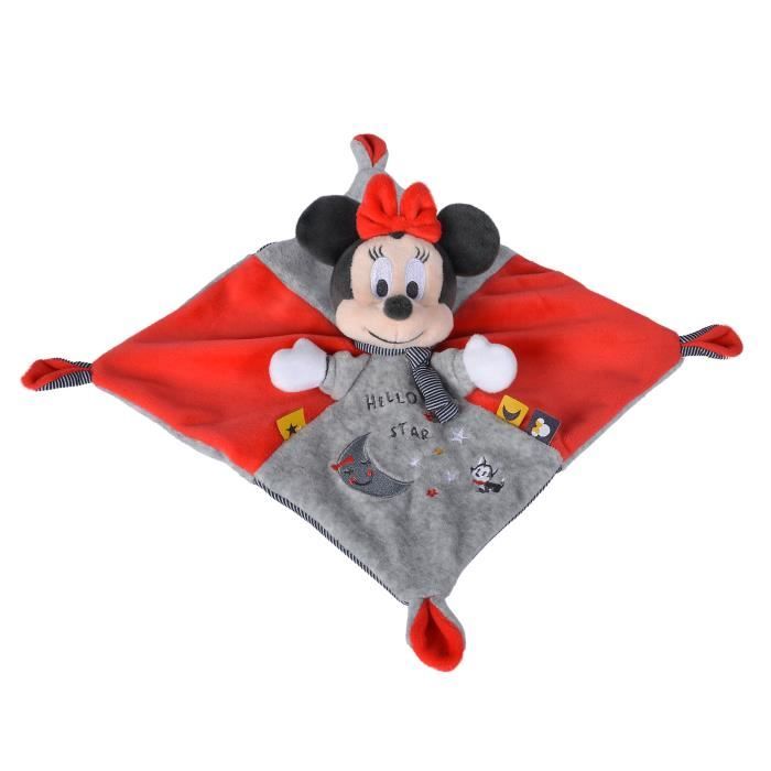 Doudou Minnie Starry Night - Disney - Brillent dans Le Noir - Mixte - Rouge  - Bébé