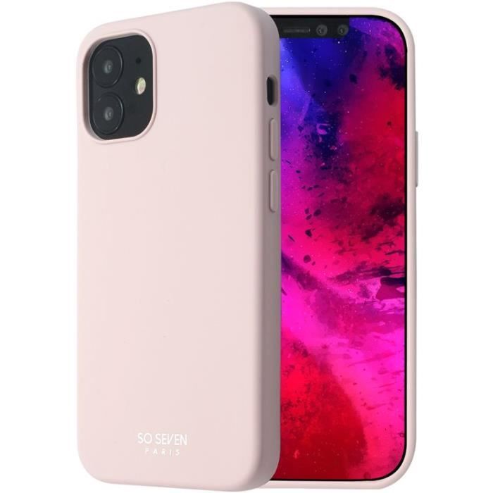 SO SEVEN Coque Smoothie Rose poudré: Apple iPhone 12 Mini