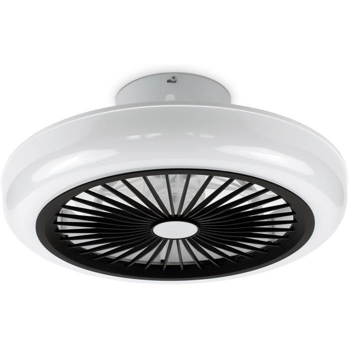 Ventilateur Plafond Avec LED Noaton Triton – 50 Cm, 5 Pales, 6 Vitesses, Télécommande, Minuterie, 3 Températures Couleur