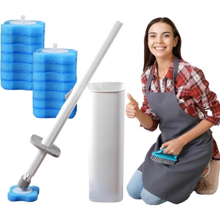 Brosse de nettoyage jetable pour toilettes, brosse de nettoyage et