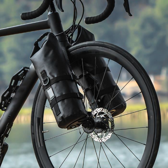 SURENHAP Sacoche de selle de vélo Sac de fourche de vélo 5L grande capacité étanche sac de selle sac de sport porte-bagages