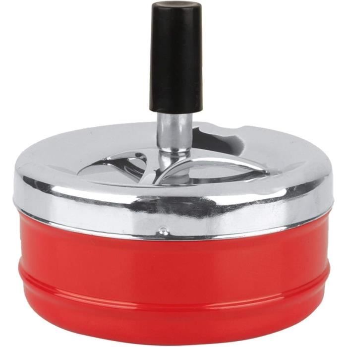Housoutil Cendrier de Poche Portable Design Sophistiqué et Compact en Acier Inoxydable Argenté avec Couvercle, Mini Récipient Élégant pour, pour Bars et Soirées