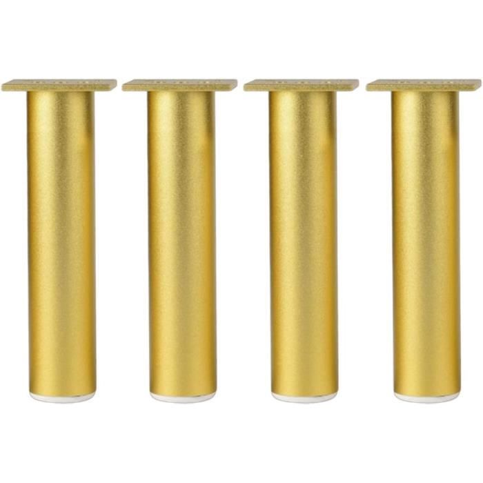 Pieds De Meubles En Réglables En Doré Cylindrique Métal,Pour Canapé,Table Basse,Table,Chaise