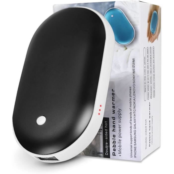 Chauffe-Mains Rechargeable Unipampa 5200mAh - Chaufferette Portable 2 En 1 USB, 3 Niveaux Chaleur, Ultra Léger Pour Camping, Chasse Et Hiver