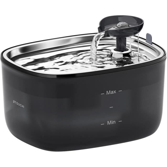 Fontaine à Eau Pour Chat Invengo MeowFlow B20 - 2.2 L En Acier Inoxydable, Silencieuse Et Facile à Nettoyer - 9