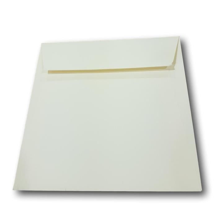 Lot De 120 Enveloppes Carton Rigide A5 Avec Patte Autocollante - 250 X 163 Mm Blanc