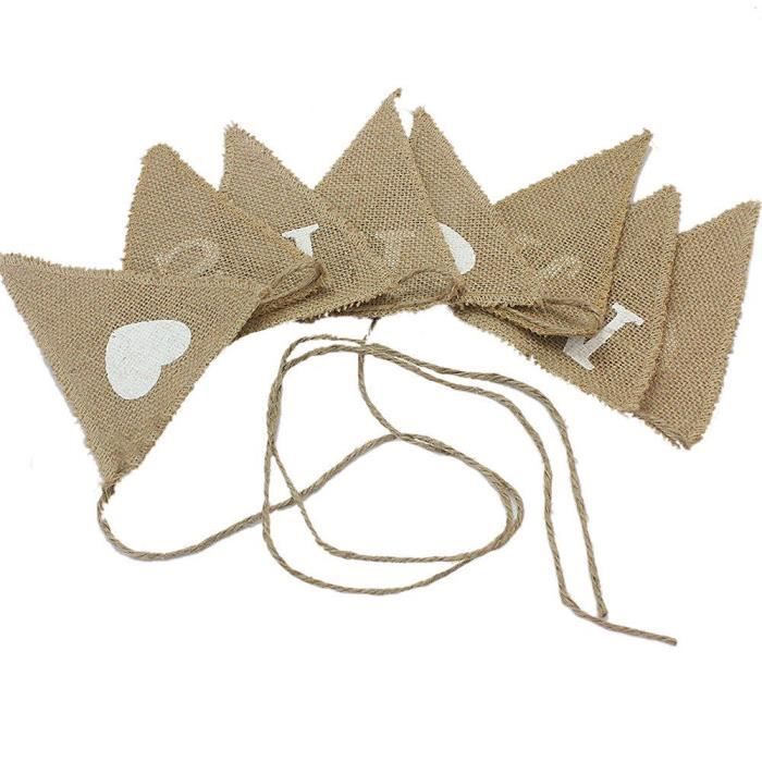 Guirlande De Fanions Tissu Coton Gris étoiles Scintillantes – 8 Drapeaux 15/17cm, 2m