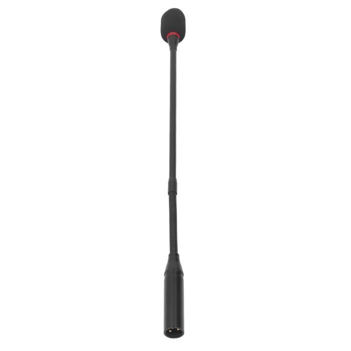 Microphone à Col De Cygne 59 Cm - Condensateur, Flexible, Avec Bonnette Anti-vent - Pour Conférences, Salles