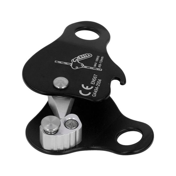 Descendeur Auto-freinant Pour Corde 9-13 Mm – Alliage Alu 7075, Résistance 22 KN – Pour Escalade, Secours Et Travaux En Hauteur