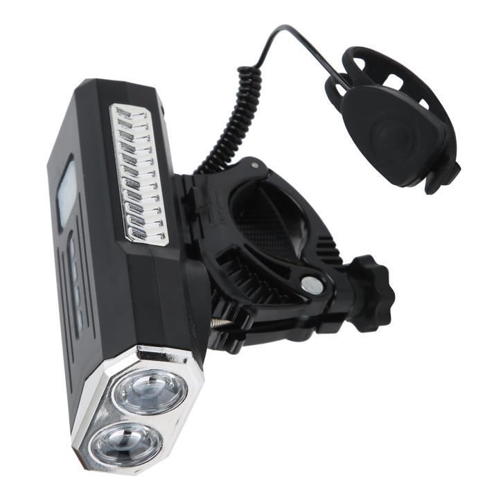 Phare Vélo Solaire 3 Modes + Feu Arrière - Lampe Portable Rechargeable USB Pour Vélo De Montagne
