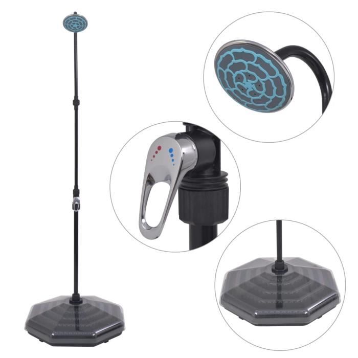vidaXL Douche solaire 20 Aluminium - vue 2