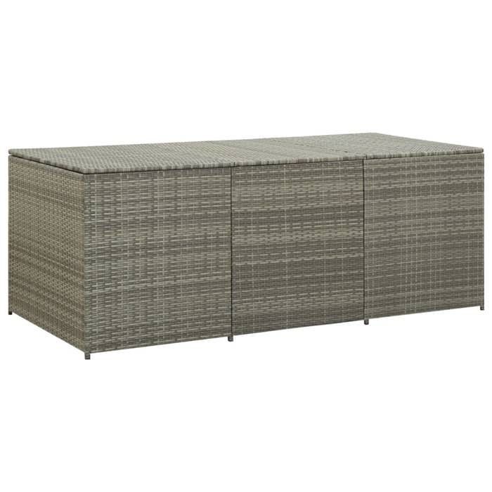 vidaXL Boîte de rangement de jardin résine tressée 180x90x70 cm 46479