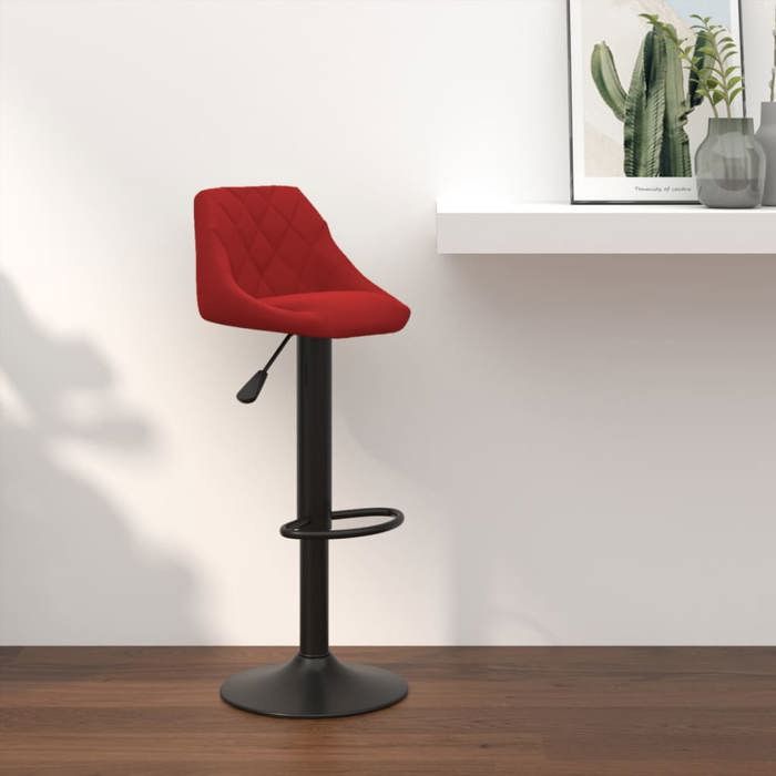 vidaXL Tabouret de Bar Siège Pivotant de Bistro Chaise de Comptoir Tabouret de Pub Siège de Comptoir Chaise de Bistro Rouge 335344