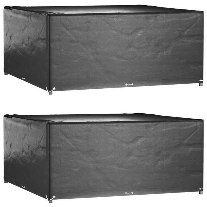vidaXL Housses de salon de jardin 2 pcs – 300x300 cm - vue 2