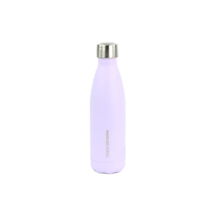 YOKO DESIGN INOX Gourde isotherme Bouteille 500 ml pastel lavande