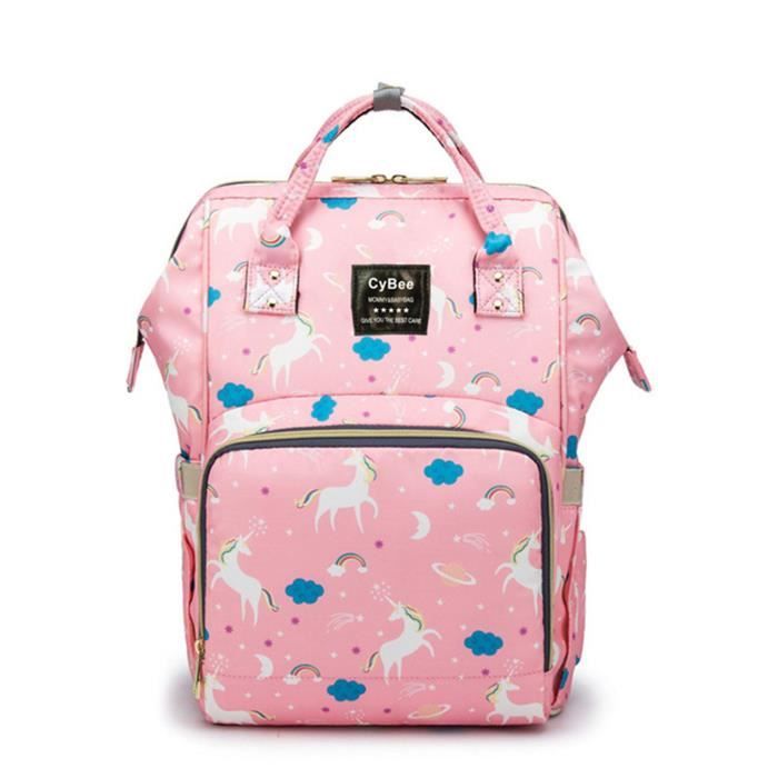 Sac à Dos à Langer Bébé, Sac de Voyage étanche Grande Capacité  Multifonction Sac à Dos Conception avec Sacs Isolés pour Mères(Rose) - Cdiscount  Puériculture & Eveil bébé