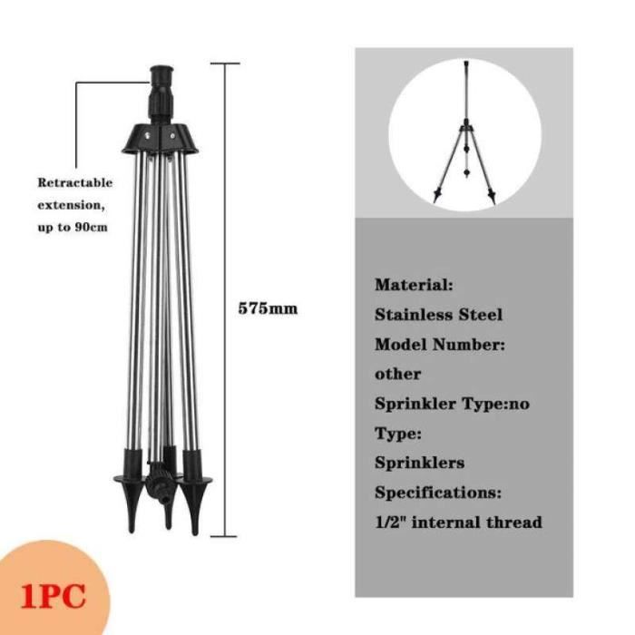 Arroseur à Impact En Laiton De 1/2 Pouces, Tête D'arrosage Robuste Avec Buses Modele Reglable De 0 A 360 Degres Arroseurs Arrosage 96903288