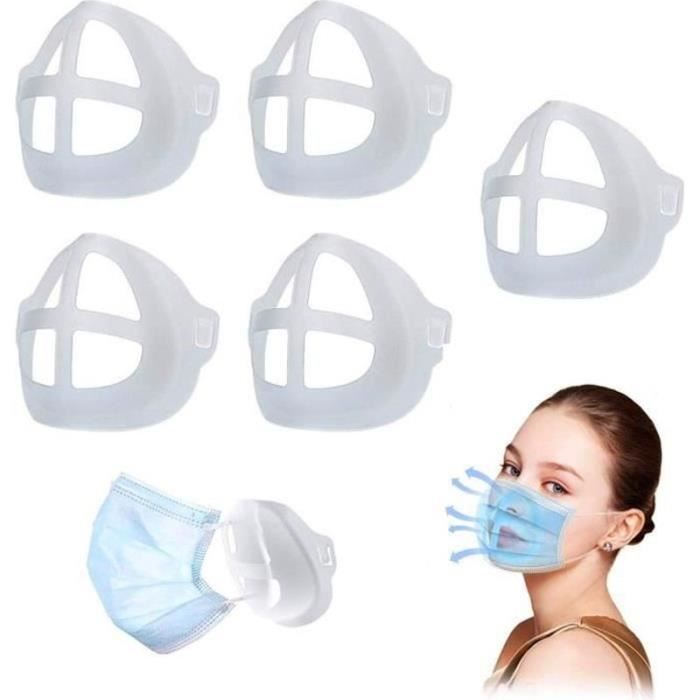 5X 3D Silicone Support Face Guard Intérieure Support Cadre respirant NEUF 