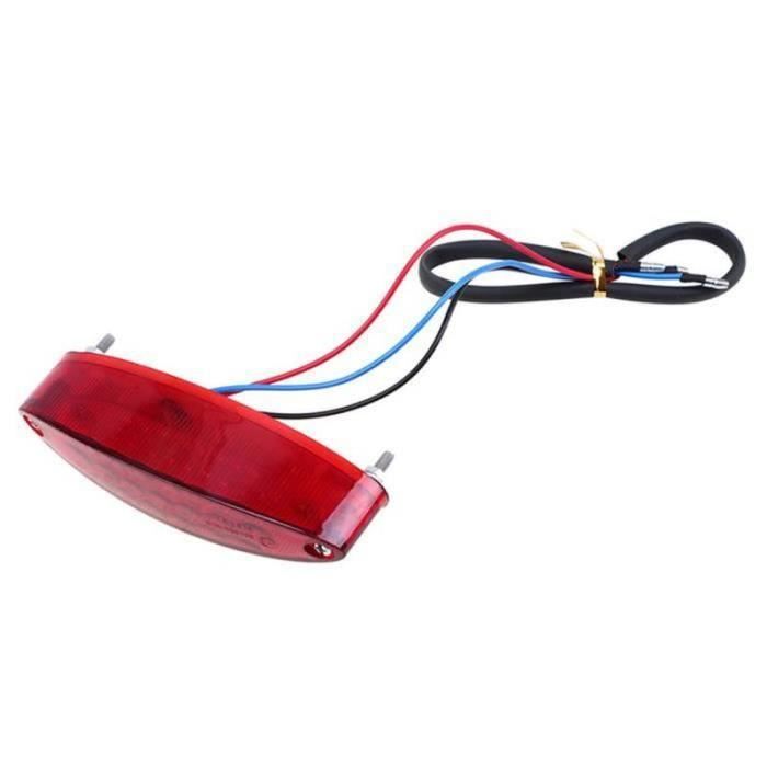Feu Arrière LED Topzone Pour Ducati Hypermotard 2009-2012 - Verre Fumé, Clignotants Intégrés