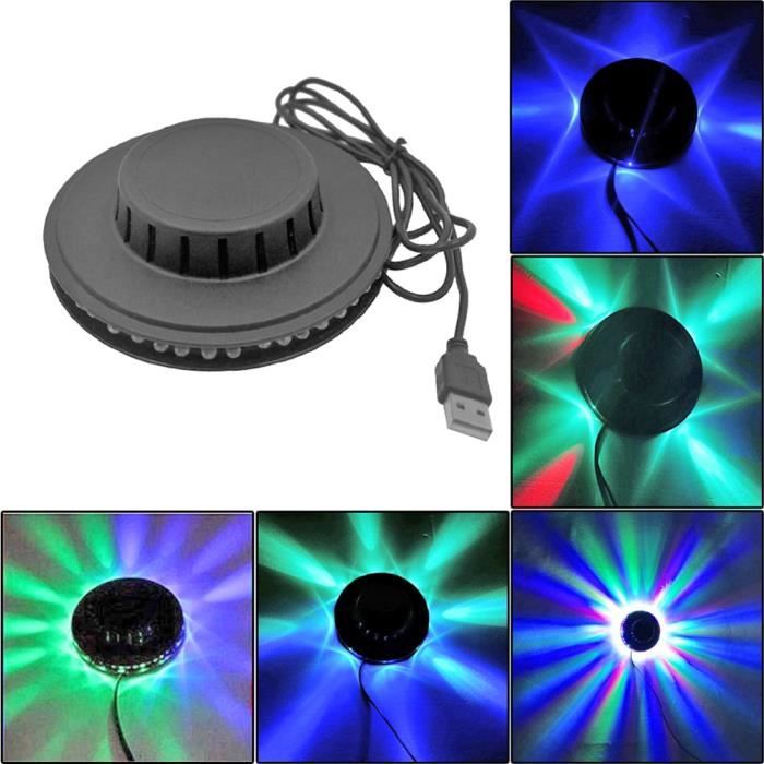 Lampe Boule Disco Rechargeable USB 7 Couleurs RGB Boule à Facette