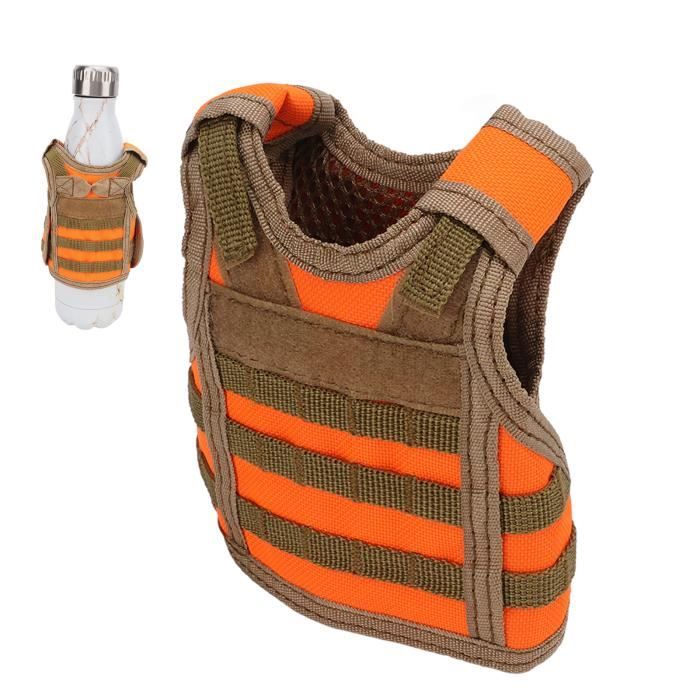Mini Gilet Tactique MOLLE Pour Bouteille De Bière – Réglable, Pour Canettes 355 Ml Ou Bouteilles 550 Ml