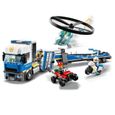 LEGO® City 60244 Le transport de l’hélicoptère de la police avec VTT Quad, Moto et Camion, Jouet pour Enfant de 5 ans et +-1