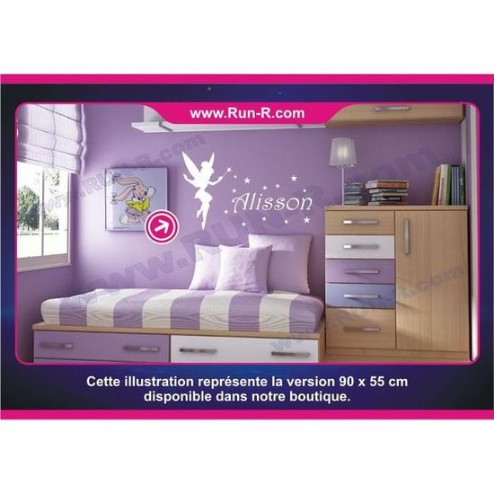 Sticker Mural Prenom Fille Fee Clochette 90 Cm Achat Vente Stickers Sticker Mural Prenom Fille A Prix Doux Cdiscount