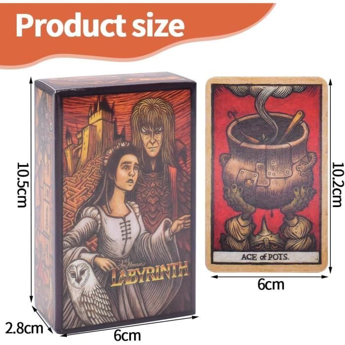 YLME Cartes de Tarot pour Débutants | Matériau PVC Imperméable Tarot Divinatoire avec Livre English,Argent