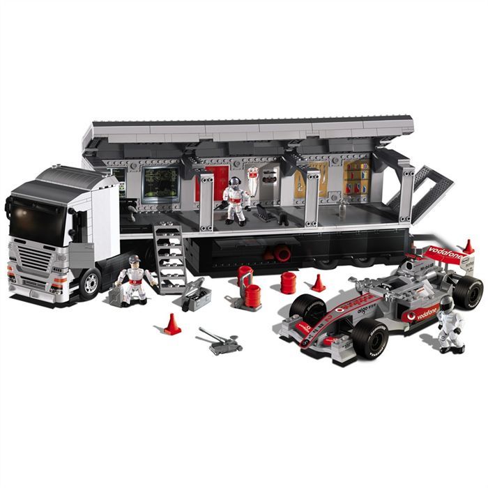 Camion de l ecurie Vodafone McLaren Mercedes Cdiscount