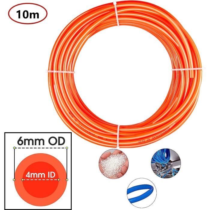 Tuyau,Orange red-16x12mm-10M--Tuyau D'air Pneumatique En Polyuréthane, 10  Mètres, 8mm, 6mm, 4mm, 10mm, 12mm, 14mm, 16mm, Pour Compre - Cdiscount  Bricolage