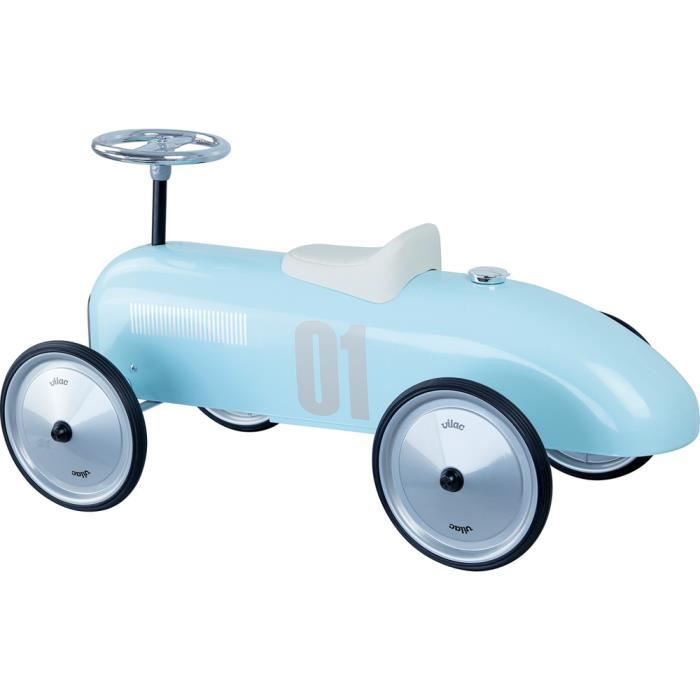 Porteur voiture en métal bleu tendre Vilac 1124 - Porteur en métal pour  enfant